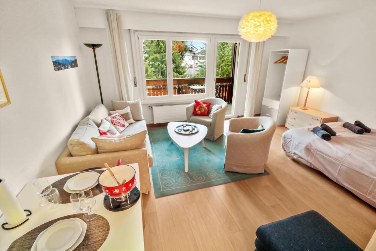 Studio Chaleureux Et Paisible Crans-Montana Eksteriør billede